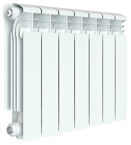 Радиатор алюминиевый Rifar Alum Ventil 350 - 7 секций (подключение нижнее слева)
