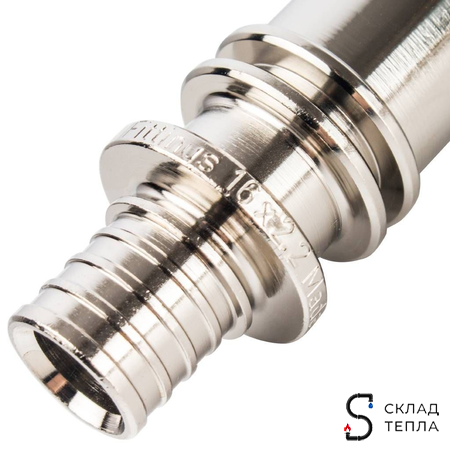 Подключение к радиатору Г-образное STOUT - 16 (для труб из сшитого полиэтилена, длина 500 мм). Вид 5.