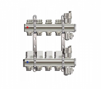 Коллекторные группы без расходомера, 4 выхода