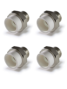 Переход на наружную резьбу разъемный TIM - 20 x 3/4' (комплект- 4 шт.)