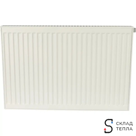 Радиатор стальной KERMI FTV 22 - высота 600 мм, длина 2300 мм с нижним подключением. Вид 2.