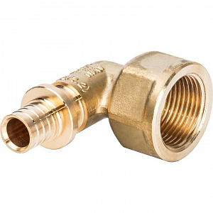 Переход на внутреннюю резьбу угловой STOUT - 16 x 3/4' (для труб из сшитого полиэтилена)