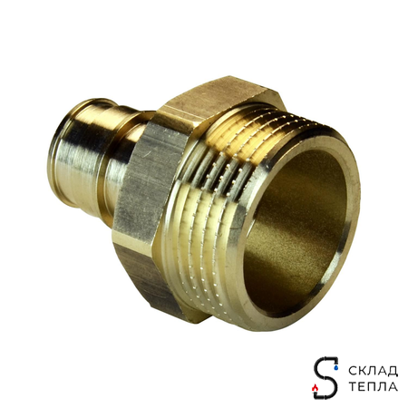 Переход на наружную резьбу РОС - 20 x 3/4" (аналог Uponor и Usystems). Вид 7.
