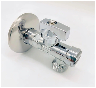 Кран шаровой угловой TIM - 1/2' x 1/2' (НР/НР, с фильтром и отражателем)