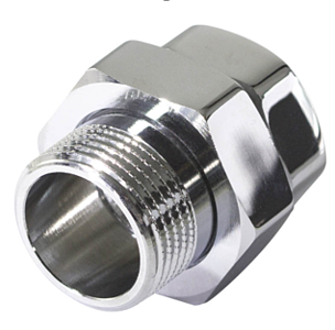 Соединение быстроразъемное (американка) латунное TIM - 1' (НР/ВР, цвет хром)