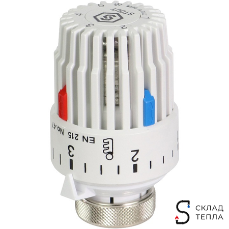 Головка термостатическая жидкостная  STOUT - 3015 (M30x1,5) (6-28°C). Вид 2.