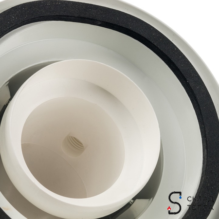 Отвод 90° с фланцем для коаксиального дымохода STOUT D60/100 мм (для конденсационного котла Bosch). Вид 5.