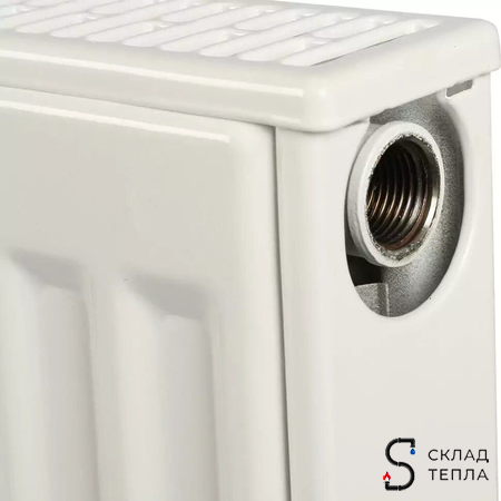 Радиатор стальной KERMI FKO 12 - высота 400 мм, длина 700 мм с боковым подключением. Вид 8.