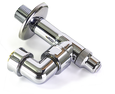 Вентиль угловой поворотный TIM 1' х 1/2' (НГ/НР) для полотенцесушителя (пара)