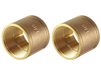 Муфта латунная резьбовая TIM - 1 1/4' (2 шт.)