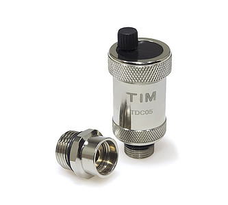 Воздухоотводчик автоматический TIM - 1/2' (НР, воздухоотвод сверху, цвет хром)
