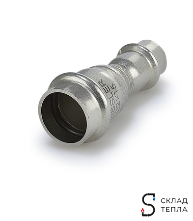 Муфта редукционная Zeissler 28 х 22 из нержавеющей стали под пресс. Вид 1.