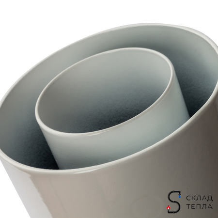 Конденсатосборник вертикальный для коаксиального дымохода STOUT D60/100 мм. Вид 5.