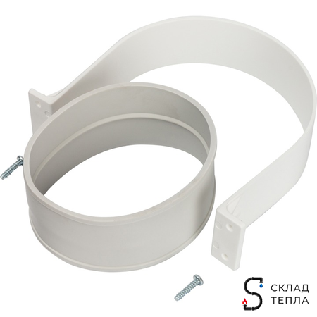 STOUT Элемент дымохода комплект для соединения труб внешний DN100. Вид 1.