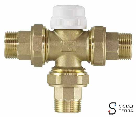 Трехходовой разделительный клапан TIM - 1" (с электроприводом). Вид 3.