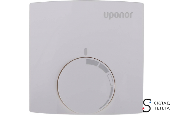 Комнатный проводной термостат Uponor Base T-23 230В. Вид 2.