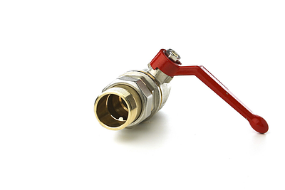 Кран шаровой полнопроходной Danfoss BVR-F - 1 1/4' (ВР/НГ, PN40, Tmax 110°С, ручка-рычаг красная)