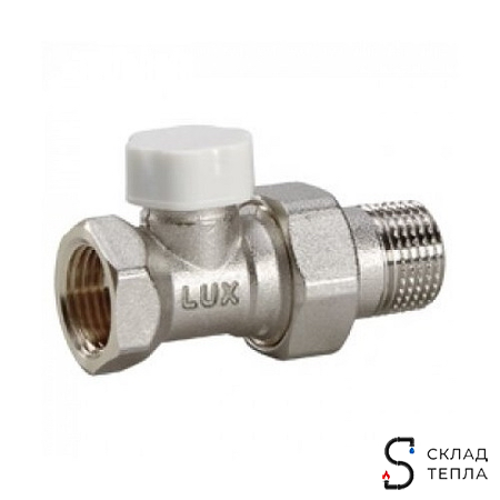 Клапан ручной регулировки прямой LUXOR DD 121 - 1/2" (для стальных труб, Tmax 120°C, PN10). Вид 1.