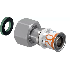 Муфта S-PRESS PLUS 20х3/4" с накидной гайкой Uponor 1070605 Муфта S-PRESS PLUS 20х3/4' с накидной гайкой Uponor 1070605
