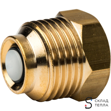 Термоманометр радиальный STOUT - 1/2" (D80 мм, шкала 0-120°C/0-4 бар, с запорным клапаном). Вид 7.