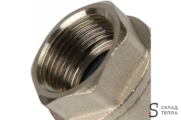 Кран шаровой полнопроходной ITAP IDEAL 098 - 3/4" (ВР/НГ, PN40, Tmax 150°С, ручка-бабочка красная). Вид 10.