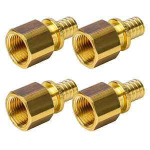 Переход на внутреннюю резьбу Rommer - 20 x 3/4" (для труб из сшитого полиэтилена, комплект - 4 шт) Переход на внутреннюю резьбу Rommer - 20 x 3/4' (для труб из сшитого полиэтилена, комплект - 4 шт)