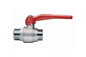 Кран шаровой полнопроходной ITAP 099 - 1 1/4' (НР/НР, PN30, Tmax 95°С, ручка-рычаг красная)