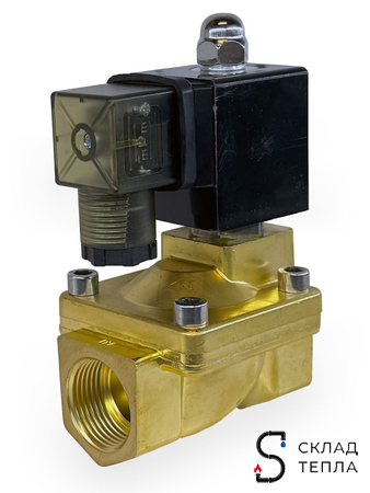 Клапан электромагнитный TIM - 3/4" (PN16, 220В, нормально закрытый). Вид 8.