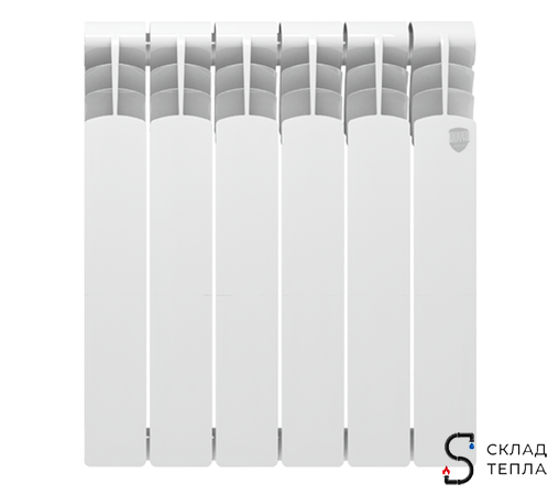 Радиатор биметаллический Royal Thermo Revolution Bimetall 500 - 10 секций. Вид 4.