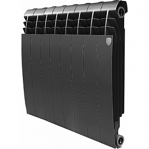 Радиатор биметаллический Royal Thermo BiLiner 350 Noir Sable (Чёрный) - 8 секций