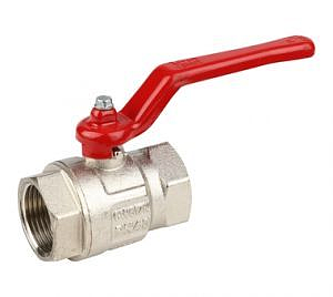 Кран шаровой полнопроходной ITAP IDEAL 090 - 1 1/2' (ВР/ВР, PN30, Tmax 150°С, ручка-рычаг красная)