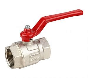 Кран шаровой полнопроходной ITAP IDEAL 090 - 1 1/2' (ВР/ВР, PN30, Tmax 150°С, ручка-рычаг красная)