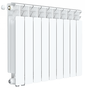 Радиатор биметаллический Rifar Base Ventil 500 - 9 секций (подключение нижнее слева)