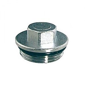 Заглушка с наружной резьбой для коллектора FAR 4150 - 3/4' (цвет хромированный)