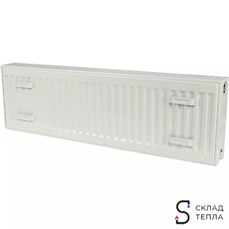 Радиатор стальной KERMI FKO 22 - высота 300 мм, длина 1000 мм с боковым подключением. Вид 3.