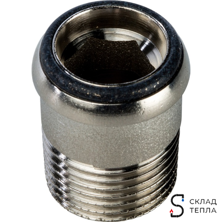 Клапан термостатический угловой STOUT - 1/2" (PN10, Tmax - 120°С). Вид 8.