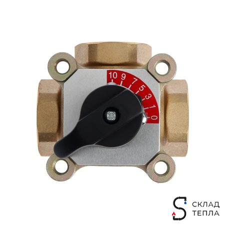 Клапан смесительный трехходовой TIM - 1". Вид 4.