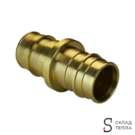Муфта РОС 40 латуная для труб из сшитого полиэтилена (аналог Uponor и Usystems). Вид 3.