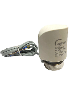 Сервопривод для теплого пола Zeissler M30x1.5 нормально закрытый 230v/ 2м M315NC