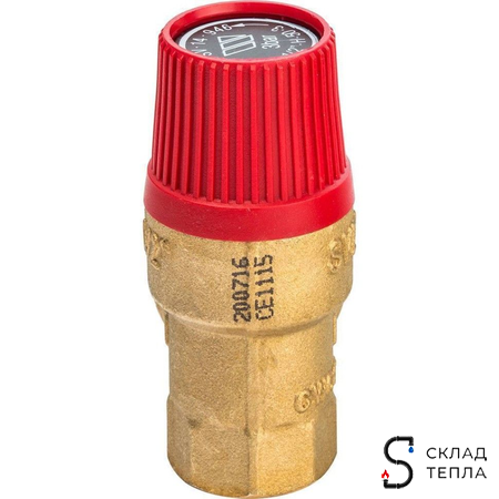 Клапан предохранительный WATTS SVH - 1/2" х 3/4" (ВР/ВР, Рн 3 бар, для систем отопления). Вид 3.