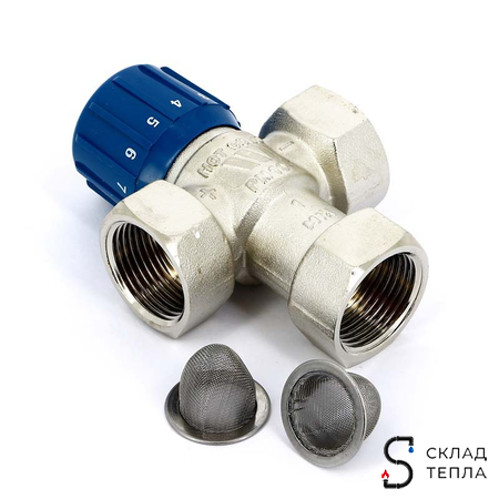 Клапан термостатический смесительный WATTS AQUAMIX 63C - 3/4" (ВР, регул.25-50°C, для тепл.полов). Вид 4.