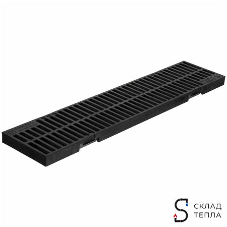 Решетка пластиковая для лотка Gidrolica Light 500х109 мм (4шт). Вид 1.