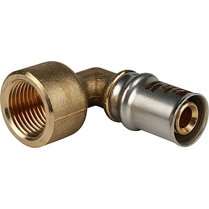 Переход на внутреннюю резьбу угловой STOUT - 16 x 1/2' (прессовой, для металлопластиковых труб)