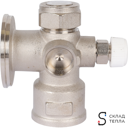 Насосно-смесительный узел STOUT - 1" (с термостатическим клапаном 30-60°C и насосом UPSO 25-65). Вид 17.