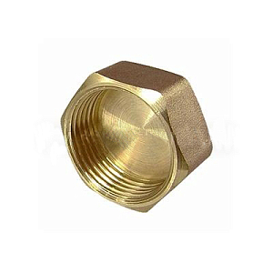 Заглушка латунная с внутренней резьбой TIM - 1' (2шт)