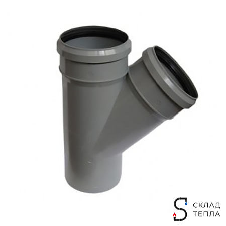 Тройник 45° для внутренней канализации СИНИКОН - 110. Вид 1.