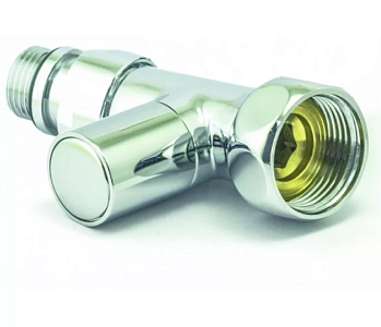 Вентиль прямой TIM 1' х 3/4' (НГ/НР) для полотенцесушителя (пара)