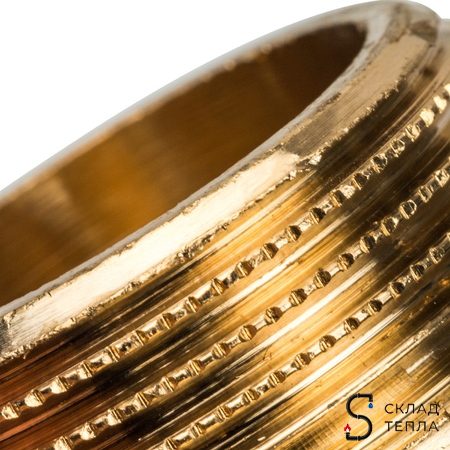 Заглушка латунная с наружной резьбой STOUT - 1/4". Вид 3.