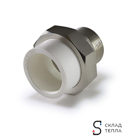 Переход на наружную резьбу разъемный TIM - 32 x 1/2" (комплект- 5 шт.). Вид 2.