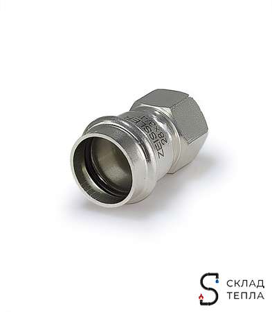 Переход на внутреннюю резьбу Zeissler 35 х 1" из нержавеющей стали. Вид 1.